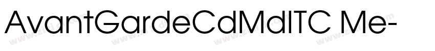 AvantGardeCdMdITC Me字体转换